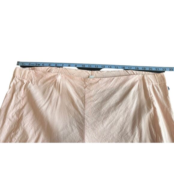 J. Jill Linen Stretch Pink Basic Mature Cropped Straight Leg Pants Size XL - Picture 7 of 10